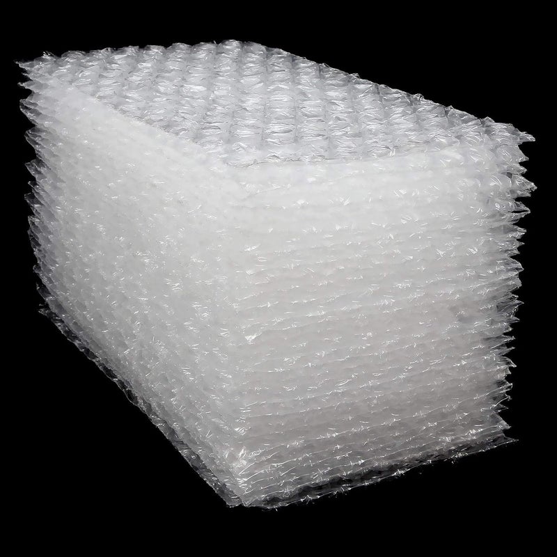 APACALI 200 Pcs Clear Bubble Pouches Bags 4x8 inch, Protective Bubble Pouch Double Walled Flush Cut Thickening Shockproof Foam Wrap Bags for Cushioning, Packing, Shipping, Moving and Storage - Image 1